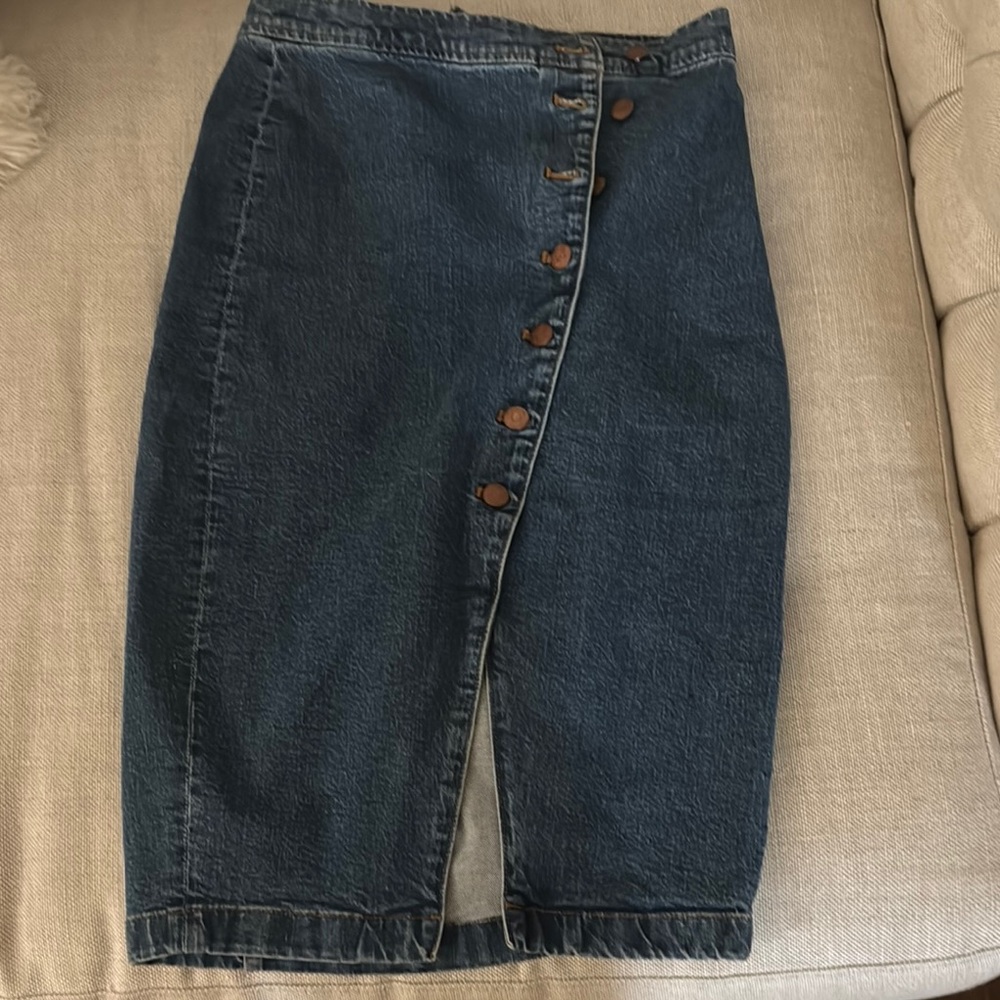 Madewell denim skirt